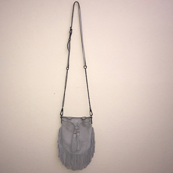 Rebecca Minkoff Handbags - Rebecca Minkoff gray fringe bag